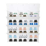 ZUN 8-Tier Portable 48 Pair Shoe Rack Organizer 24 Grids Tower Shelf Storage Cabinet Stand Expandable 49232000