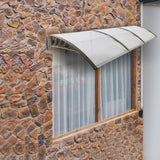 ZUN 300 x 96 Household Application Door & Window Awnings Transparent Board & Gray Holder 51069445