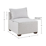 ZUN Modular Armless Chair B035118625