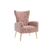 ZUN COOLMORE Accent Chair ,leisure single chair with Rose Golden feet W153968117