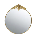 ZUN 36" x 41" Large Round Wall Mirror with Gold Metal Frame, Circle Accent Mirror for Living Room W2078135194