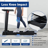ZUN Electric Treadmill Foldable Exercise Walking Machince for Home/Office LCD Display, Peak 2.5HP, MS305251AAA