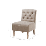 ZUN Tufted Armless Chair B03548195