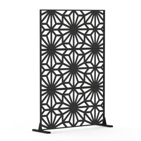 ZUN Metal Privacy Screens and Panels with Free Standing, Freestanding Outdoor Indoor Privacy Screen, W1859P145845