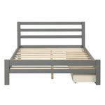 ZUN Wood platform bed with two drawers, full WF192969AAE