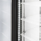 ZUN Fricool 51" Glass Door Merchandiser Refrigerator Beverage Cooler with Swing door W160572331