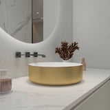 ZUN Ceramic Circular Vessel Bathroom Sink Art Sink W999127745