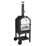 ZUN Outdoor Wood Fired Pizza Oven with Pizza Stone, Pizza Peel, Grill Rack, for Backyard and Camping 53882789