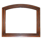 ZUN Baltimore Wood Frame Mirror in Dark Walnut Color 808857660596