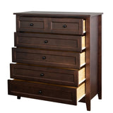 ZUN solid Wood spray-painted drawer dresser bar,buffetware cabinet lockers buffet server console W679103293