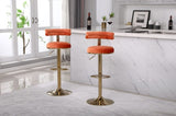 ZUN Bar Stools with Back and Footrest Counter Height Dining Chairs W1361103378