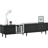 ZUN Modern TV Stand for 80'' TV with 3 Doors, Media Console Table, Entertainment Center with Large WF302939AAB