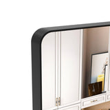 ZUN Oversized Bathroom Mirror with Removable Tray Wall Mount Mirror,Vertical Horizontal Hanging Aluminum W708131926