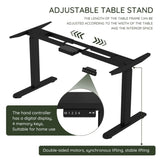 ZUN Electric Stand up Desk Frame - ErGear Height Adjustable Table Legs Sit Stand Desk Frame Up to W141161897