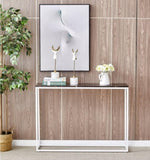 ZUN Console Tables for Entryway, Faux Marble Sofa Tables, Entryway Table for Living Room, Gold Entrance 74407127