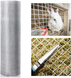 ZUN 60inx100ft 1/2 in 19 Gauge Hardware Cloth Welded Cage Chicken Fence mesh Rolls Square Chicken W1226102636