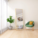 ZUN 65" x 24" Wall Mounting Full Body, Full Length with Stand, Alloy Frame Full-Length 67680892