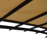 ZUN Universal Canopy Cover Replacement for 12x9 Ft Curved Outdoor Pergola Structure W41943550