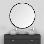 ZUN 24" Wall Circle Mirror for Bathroom, Gold Round Mirror for Wall, 24inch Hanging Round Mirror for 65502126
