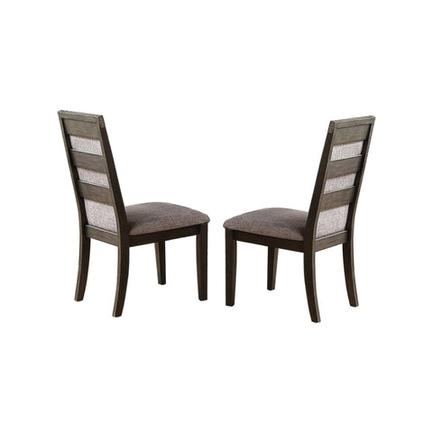 ZUN Dining Chair With Upholstered Cushion, Grey SR011801