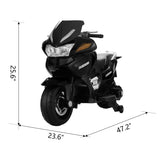 ZUN 12V Electric Battery Powered Kids Ride On Motorcycle - black W2181137473
