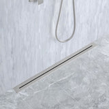 ZUN 36" Linear Grid Shower Drain W1194136067