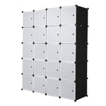 ZUN 20 Cube Organizer Stackable Plastic Cube Storage Shelves Design Multifunctional Modular Closet 41270526