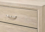 ZUN Contemporary 2-Drawer Nightstand End Table Drift Wood Finish Two Storage Drawers Metal Handles B011P159824