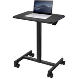 ZUN Mobile Laptop Computer Desk, Height-Adjustable from 28.5" to 42.9", Pneumatic Adjustment Height, W808102407