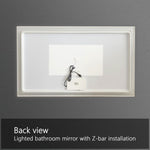 ZUN LED Bathroom Vanity Mirror with Light,55*30 inch, Anti Fog, Dimmable,Color Temper 5000K,Backlit + W1135P154187