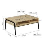 ZUN 31.7" L Rectangular Coffee Table with Storage Open Drawer W131470732