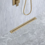 ZUN 28" Linear Grid Shower Drain W1194136055
