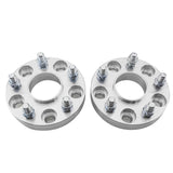 ZUN 2pcs Professional Hub Centric Wheel Adapters for Buick Cadillac Chevrolet Silver 01127166