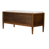 ZUN Accent Bench with Storage and Upholstered Cushion B035129470