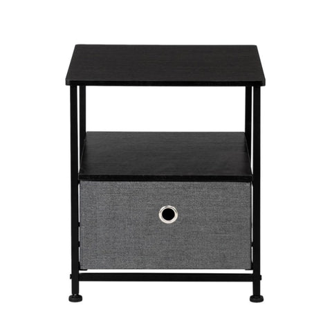ZUN Nightstand 1-Drawer Shelf Storage- Bedside Furniture & Accent End Table Chest For Home, Bedroom, 38621074
