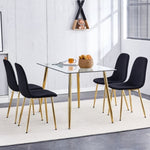 ZUN A set of 6 dining chairs, featuring modern medieval style restaurant cushioned side chairs with soft W1151124302