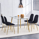 ZUN A set of 6 dining chairs, featuring modern medieval style restaurant cushioned side chairs with soft W1151124302
