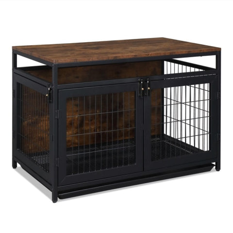 ZUN 37.4 "Furniture Dog Cage, Super Sturdy Dog Cage, Dog Crate for Small/Medium Dogs, door and 29161038