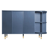 ZUN U_STYLE Rotating Storage Cabinet with 2 Doors and 2 Drawers, Suitable for Living Room, Study, and WF317495AAV