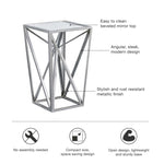 ZUN Angular Mirror Accent Table B03548819