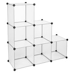 ZUN Cube Storage Organizer, 6 Cubes Shoe Rack, DIY Plastic Modular Closet Cabinet Storage Organizer 69797664