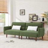 ZUN Convertible Futon Sofa Bed, Adjustable Couch Sleeper, Modern Couch Corduroy Fabric Comfy Sofa bed W1123P144862