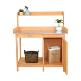 ZUN Garden Workbench With Drawers And Cabinets 11944963