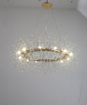 ZUN Modern American round crystal chandelier -12 bulbs W1169114544