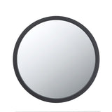 ZUN 20" x 20" Circle Wall Mirror with Wooden Frame and Black Finish, Wall Mirror for Living Dining W2078124341