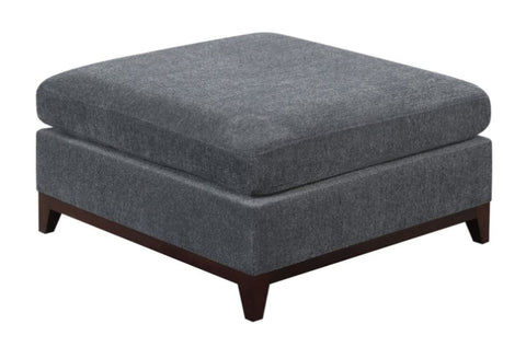 ZUN Modular Living Room Furniture Ottoman Ash Chenille Fabric 1pc Cushion Ottoman Couch B011104330