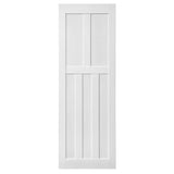 ZUN CRAZY ELF 32" x 84" Five Panel Real Primed Door Slab, DIY Panel Door, Modern Interior Barn Door, W936104280