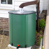 ZUN 66 Gallon Folding Rain Barrel Water Collector Green 52937167