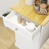 ZUN One Drawers and One-Compartment Tilt-Out Trash Cabinet Kitchen Trash Cabinet-White W1120127324
