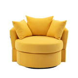 ZUN Modern Akili swivel accent chair barrel chair for hotel living room / Modern leisure chair W39532969